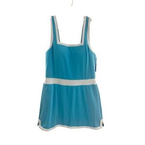 Addison Bay Blue and White Athletic Dress with built in shorts Size M.